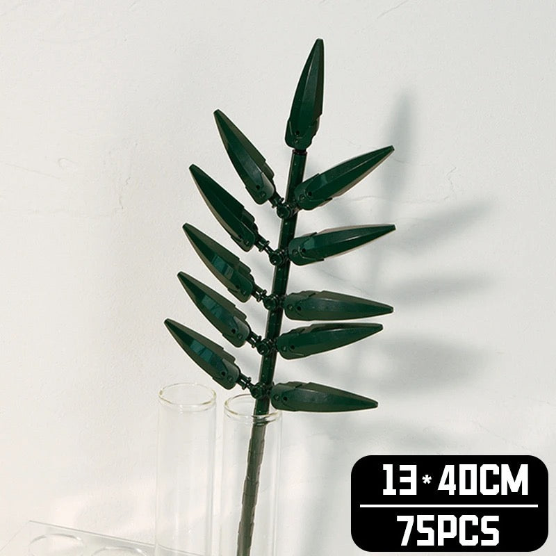 BlockGarden Areca Palm Brick Stem | Buildable Tropical Green for DIY Bouquets