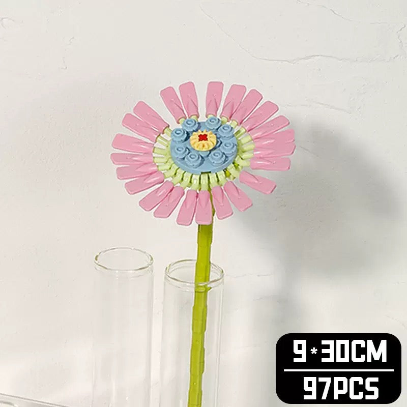 BlockGarden Zinnia Brick Flower | A Burst of Colorful Joy