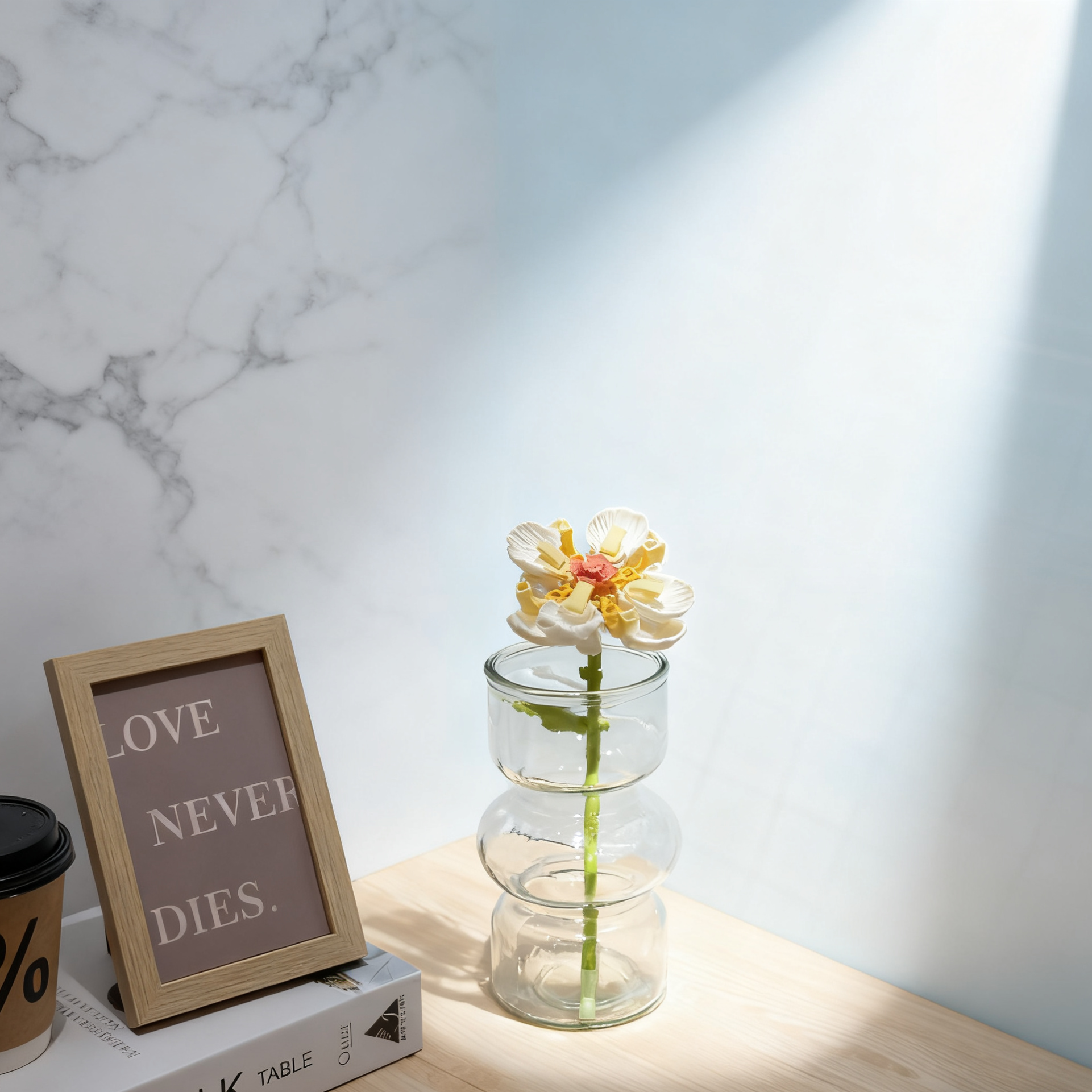 BlockGarden White Peony Brick Flower | Elegance in Full Bloom