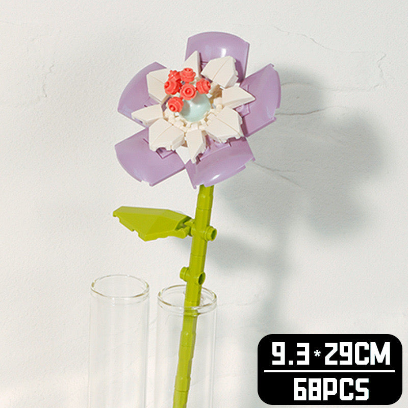 BlockGarden Hibiscus Brick Flower | Delicate Charm & Lasting Joy