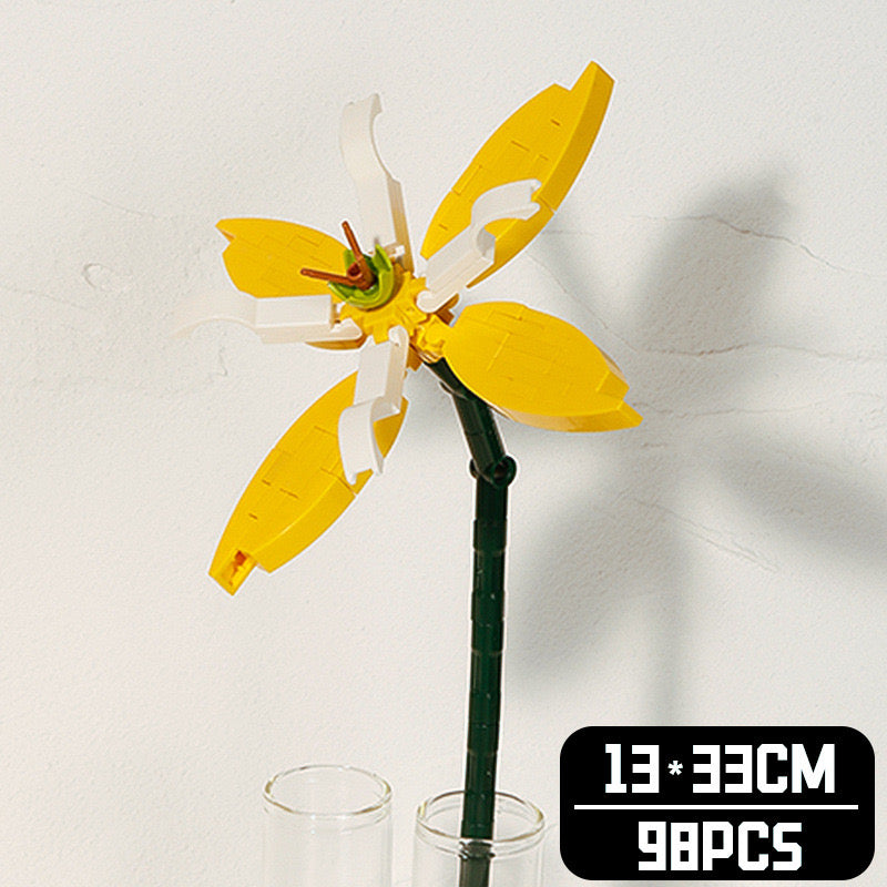 BlockGarden Iris Brick Flower | A Royal Symbol of Hope & Wisdom