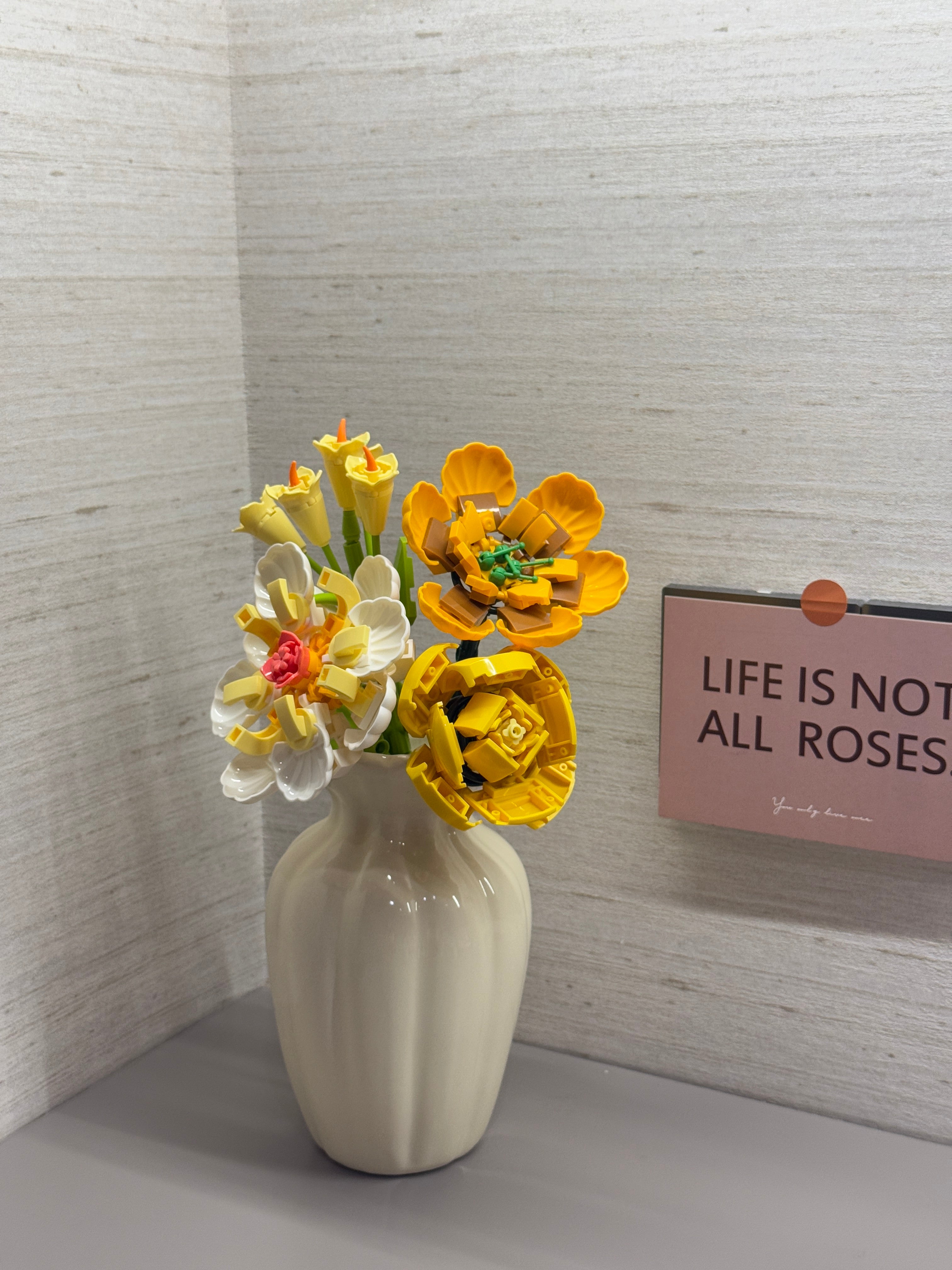 BlockGarden Pure Serenity Bouquet | 4-Piece Collector's Set