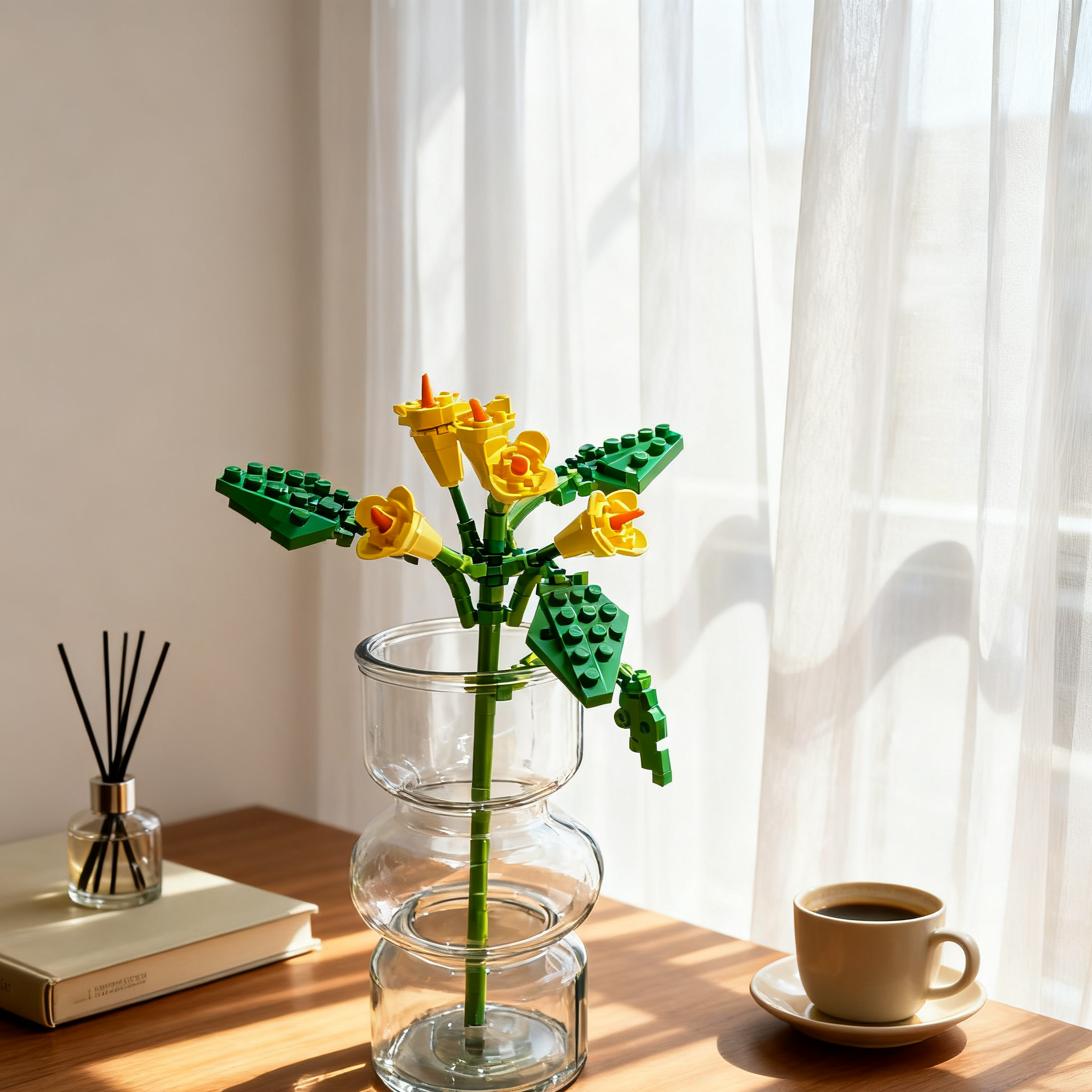 BlockGarden Calla Lily Brick Flower | Modern Elegance & Pure Beauty