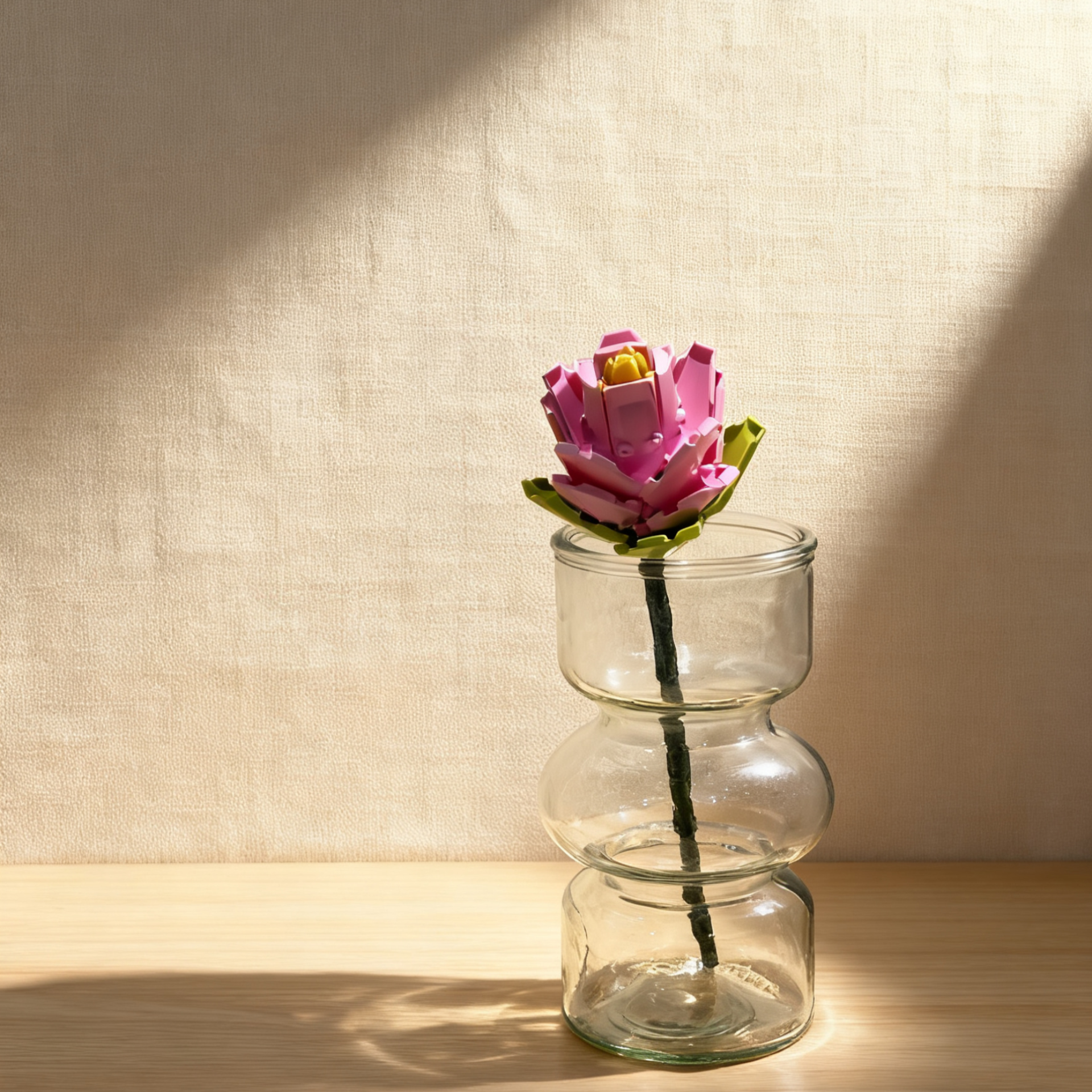 BlockGarden Magnolia Brick Flower | Elegant & Eternal Blossom for Sophisticated Decor