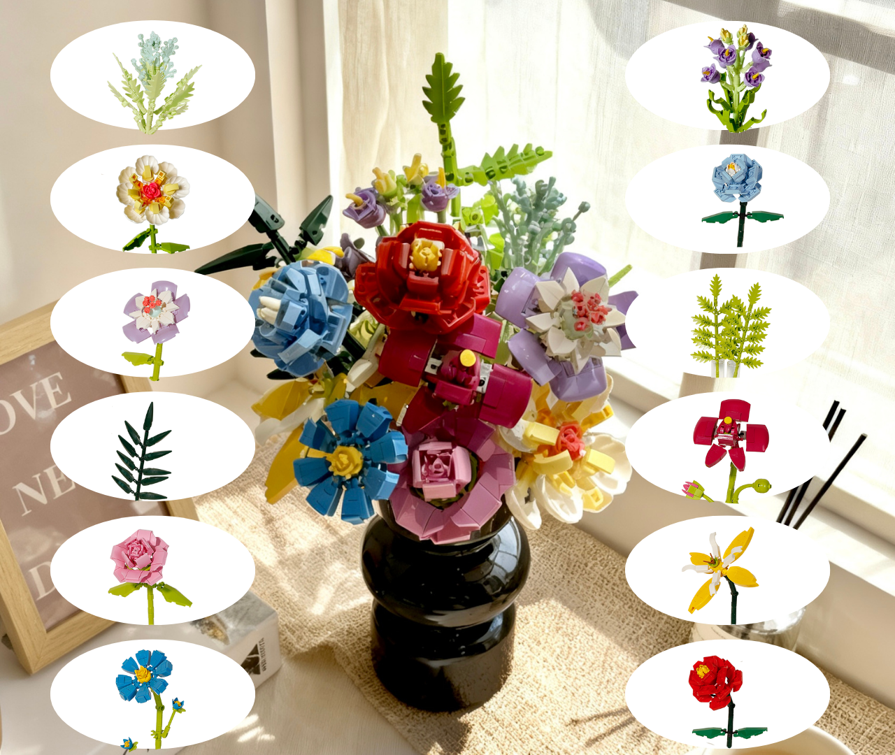 BlockGarden - Eternal Bloom 12-Bouquet Collection